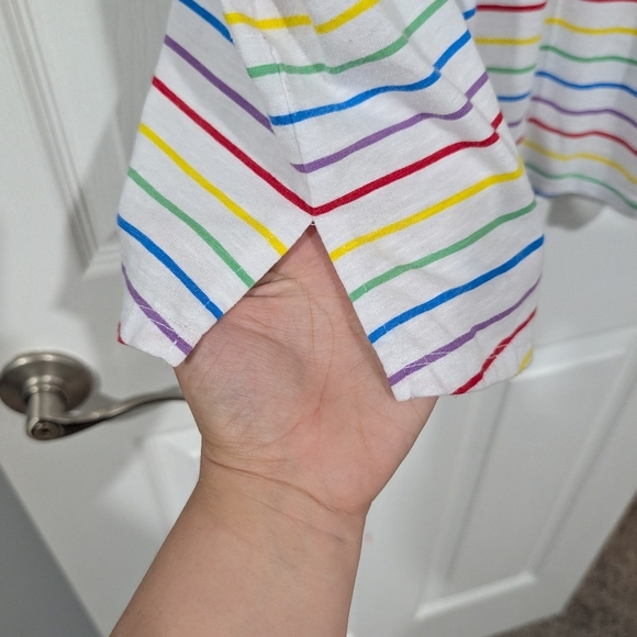 Lane Bryant Pride Stripe Easy Roll-Sleeve Tee in Size 18/20 (2X) - Picture 9 of 10